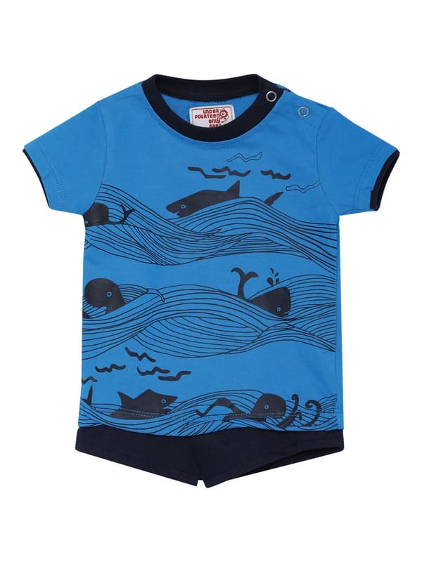 Boys Ss T Shirt With Chest Print